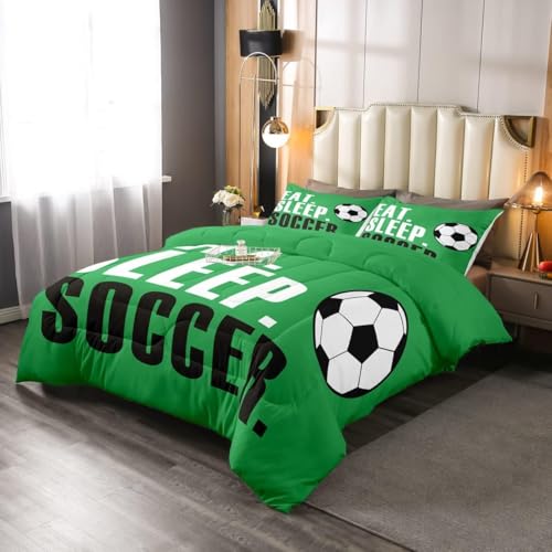 Image of Feelyou Football Bedding Set Toddler Size 3Pcs for Boys Girls Women Men