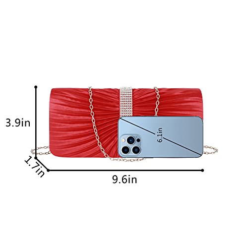 Image of Goclothod Evening Clutch Handbag Women Fashion Crossbody Shoulder Bag Chain Purse
