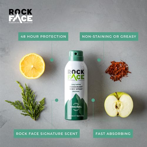 Rock Face Body Spray for Men, Deodorant Spray with Masculine, Long Lasting, 200ml - Image 4