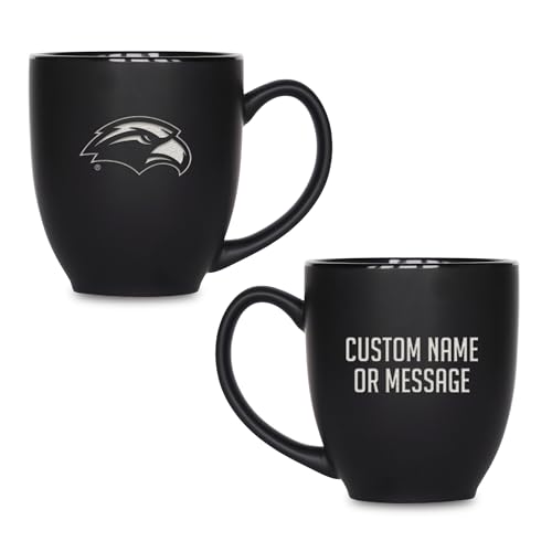 Image of Rico Industries NCAA Primary 15-Oz Personalized Matte Black Bistro Mug - for Hot or Cold Drinks