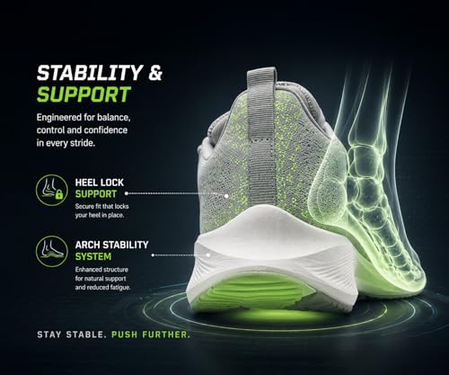 Image of Kraasa Men's Running Shoes | Breathable Mesh Upper | Lightweight Phylon Sole | Cushioned EVA Insole | Comfortable Sports & Casual Sneakers for Gym, Walking & Daily Use