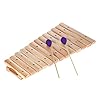 Marimba Mallets, Uspacific 1 Pair Medium Hard Yarn With Beech Handle Medium Hard for Percussion Marimba Playing #4