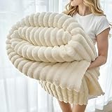 Ziyonix Mantas para Cama 150cm x 200 cm, Jacquard de Doble Cara Manta Lavable a máquina para Todas Las Estaciones