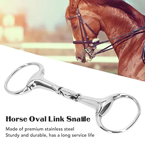 Snaffle bite 125mm résistant à l'usure avec maillon ovale pour une communication douce