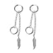 Manman Pendientes Mujer, Corea Joyas KPOP Hip Hop Punk Titanio Acero Borla...