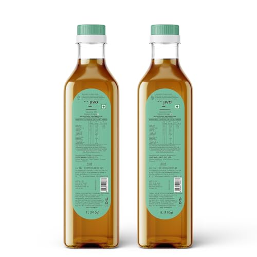 Image of Jivo First Pressed Sesame Oil | 1L (Pack of 2)| Gingelly Oil | Contains MUFA (oleic acid) and Omega-6 PUFA (linoleic acid) | Natural Antioxidants (Lignans) | Ideal for Cooking