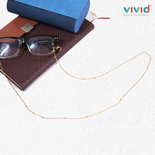 Image of Unisex Specs Holder Hook & Loop Anit Slip Eyewear Lanyard Metal Strap Chain