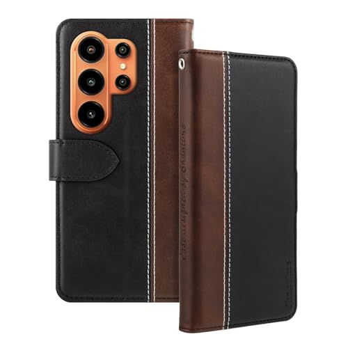 Shantime ���U�[�t���b�v�P�[�X Blackview Wave 10 �Ƃ̌݊������� �J�[�h�z���_�[�t�� RFID�u���b�N �}�O�l�b�g�L�b�N�X�^���h �X�����t�B�b�g �r�W�l�X�ی�J�o�[(�u���b�N)