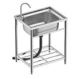 RARE count 流し台 シンク 厚みあり 堅めのシンク ステンレス製 キッチンシンク 台所用流し台 ステンレス流し台 シンクセット (304厚みプラス61型)