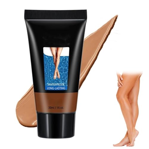 Maquillaje de Piernas, Tatuaje Corrector, Crema Correctora para Tatuajes, Legs Corrector para Piernas Loción, Para Maquillaje Corporal, Cubierta de Tatuaje, Impermeable, 30 ml (Bronce)