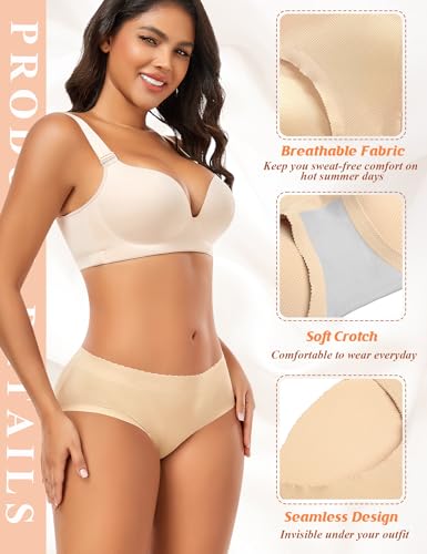 DERCA Butt Lifter Panties Padded Underwear for Women Seamless Booty Pads Hip Enhancer Panty4