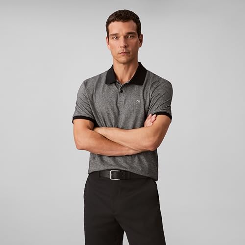 Image of Calvin Klein Men's Jacquard Refined Polo