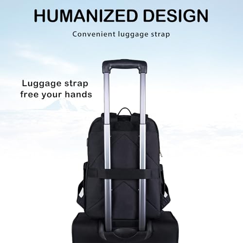 Image of VANKEAN 15.6 Inch Laptop Backpack for Women Work Laptop Bag Stylish with USB Port