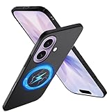 【極薄軽量・マグネット内蔵】Xyddxihan iPhone 17用 ケース マグセーフ対応 軽量薄型 シンプル マット質感 さらさら手触り PC製 指紋防止 擦り傷防止 アイフォン 17用カバー シン・フィット ブラック