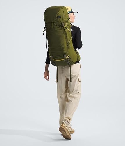 The North Face Terra 55 Backpack - Unisex Hiking Pack, Cinch-Top Opening with Zipper, Pole & Ice Axe Attachments, Forest Olive/New Taupe Green-NPF, Small/Medium - Image 7