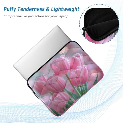 Funda para portátil 13-14 pulg. tulipanes impermeable miniatura 5