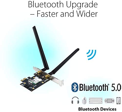 ASUS PCE-AX3000 Dual Band PCI-E WiFi 6 (802.11ax). Supporting 160MHz, Bluetooth 5.0, WPA3 Network Security, OFDMA and MU-MIMO - Image 2