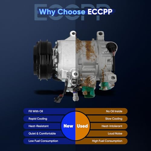 Image of ECCPP A /C Compressor with Clutch 2014-2018 Fit for Ford Focus 2.0L AC Compressor