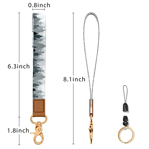 Image of Wrist Lanyard Key Chain, Wristlet Strap Keychain Holder for Women Men Car Keys Wallet Card Phone