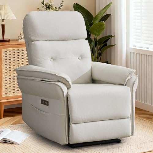 Korser Power Zero Gravity Recliner Chairs for Adults Wall Hugger RV Recliner with USB & Type-C Charging Ports Electric Power Recliner Chair for Living Room Home Theater Seating Bedroom