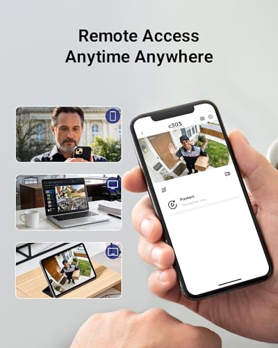Image of Anlapus 4K Security Camera System with Audio, AI Human Vehicle Detection, Night Vision, 8pcs 8MP Outdoor Indoor CCTV Wired Cameras, 8CH Home DVR with 1TB HDD for 24 /7 Recording, No Monthly Fee