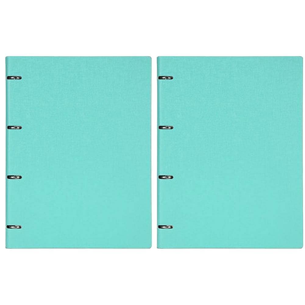 2 quaderni formato A5, copertina in pelle, notebook con 6 raccoglitori in metallo, 100 fogli, quaderno per riunioni di scuola e ufficio, quaderno ad anelli A5, taccuino in poliuretano