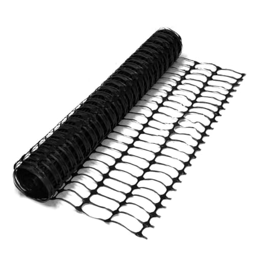 Oypla Heavy Duty Black Safety Barrier Mesh Fencing 1mtr x 25mtr