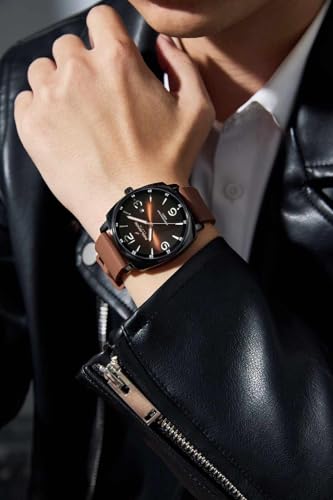Image of Daniel Hechter Paris Vaneau Collection Analog Watch for Men - Water Resistant Quartz Movement, Date Display with Silicon Strap