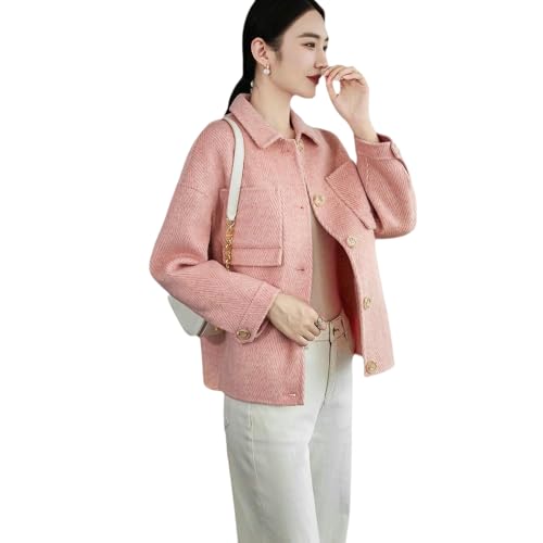 Veste courte en cachemire coupe ajustée contre le froid chic