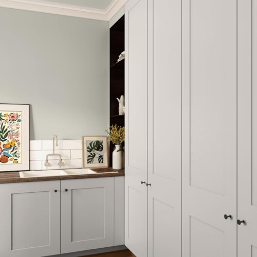 MissPompadour seidenmatte Holzfarbe Innen & Außen 1L Beige mit Kaschmir, Möbelfarbe ohne Schleifen - Farbe für Holz, Metall, Kunststoff - Holzlack, Möbellack schnelltrocknend mit hoher Deckkraft