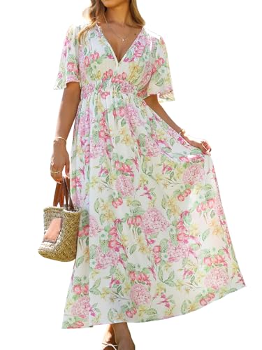Image of Flessibili Womens Summer Floral Maxi Dress Wedding Guest Party Long Dresses 2026