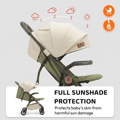 Image of StarAndDaisy Baby Stroller for Boy & Girl 0 to 3 Years | Foldable Stroller Or Pram for Baby with Reversible Handle, Multi-Recline Seat, 5-Point Safety Harness & Storage Basket
