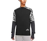 Nike Men's Dri-Fit Element 1/2- Zip Trail Running Top (X-Large, Black)