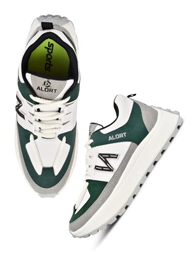 Image of CHICAGO-01 Stylish Casual Mid Top Sneaker and Trendy Shoes with Laces for Men & Boys, Perfect, College, Parties and Outings, Lightweight, Comfortable, and Durable for All-Day Use