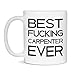 Best Fucking Carpenter Ever Mug, 11-Ounce White