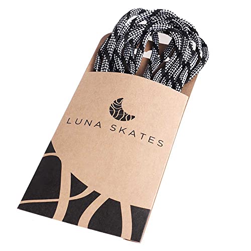 Luna Skates Quad Roller Figur Jam Dance Rollschuhe Leder Quadskates Abec9 Verstellbarer Stopper (Schnürsenkel Grau/Schwarz, Universell) Luna Skates Quad Roller Figur Jam Dance Rollschuhe Leder Quadskates Abec9 Verstellbarer Stopper (Schnürsenkel Grau/Schwarz, Universell)