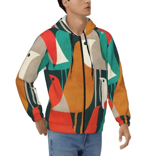 Sweat à capuche décontracté zippé pour homme thermique et stylé contre le froid