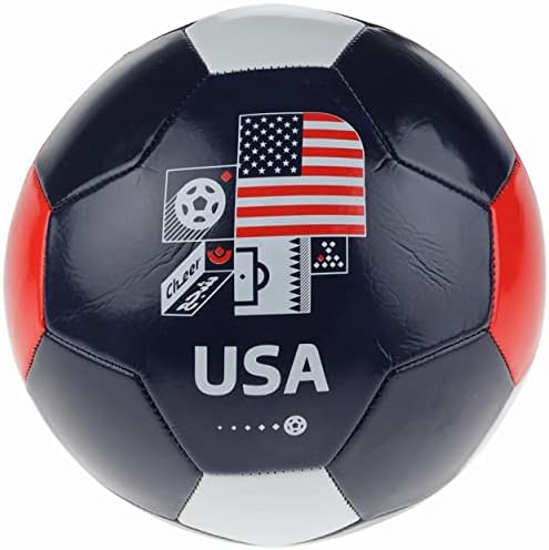 Capelli Sport FIFA World Cup Qatar 2022 Team USA Soccer Ball Souvenir Display, Officially Licensed Futbol for Youth & Adult Soccer Players, Multicolored, Size 5