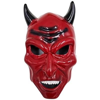 Carnavalife Mascara Halloween Terror, Mascara Diablo Devil Demon Material Resistente y Duro, Mascara Demonio Lucifer, Mascara Terror Diablo, Mascara de Halloween Adulto | Ya disponible en tu tienda friki favorita! En mundofriki.es!