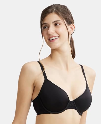 Image of Jockey Women's Synthetic Lightly Padded Wired Underwire T Shirt Underwired Bra
