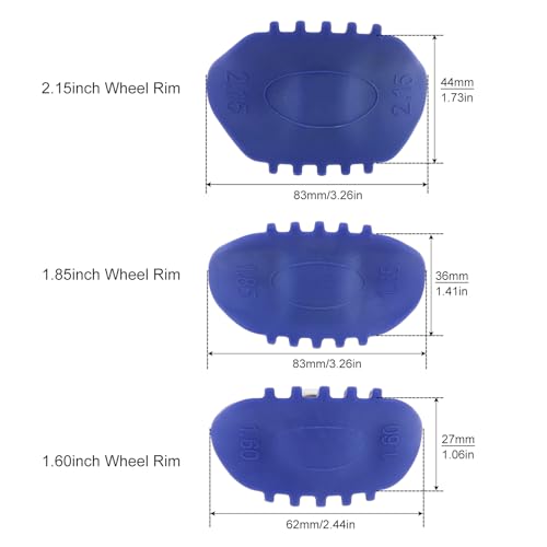Image of Windance Wheel Rim Lock Inner Tire Lock Replacement for Motorcycle Motocross Dirt Bike Pit Bike (Blue, 1.6inch)
