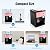 JDCEREN Top Loading Water Dispenser, Countertop Water Dispenser with 3 Temperature Settings, Electric Hot and Cold Water Cooler for Home, Office, Living Room (Pink)