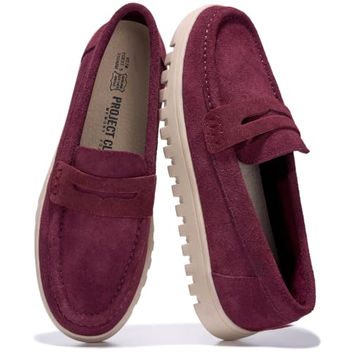 100% Genuine Leather Slip-on Loafers for Women Casual Moccasins Women Shoes