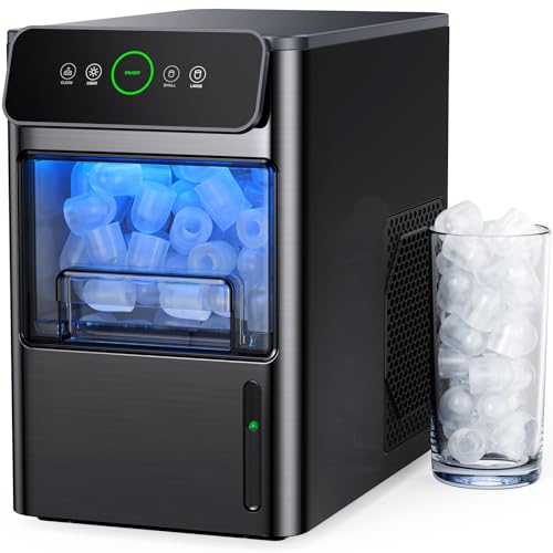 Silonn Portable Countertop Ice Maker - 20lbs of Bullet Ice per Day, Makes Ice in...