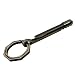 Lanxy TC4 Titanium Octagonal Ring Grey Key Chain Waist Belt Clip Pocket Clip