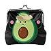 Monedero Monedero con Cerradura metálica, Beso y Hebilla Monedero de Cambio Bolso Dibujos Animados Aguacate Levantamiento Pesa Fitness