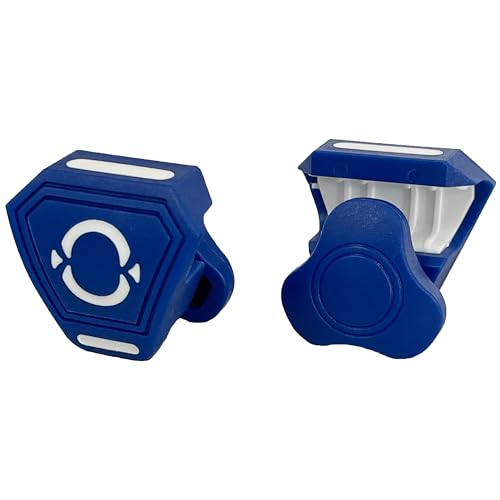 O Shield Football Visor Clips, Wide Helmet Visor Fit, Royal Blue