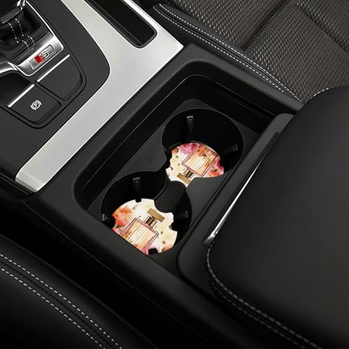 Portavasos de coche redondo universal 2 piezas negro miniatura 6