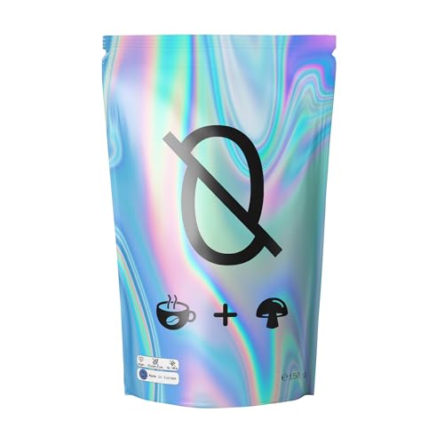 Café Funcional con Hongos Adaptógenos - Lion’s Mane, Chaga & Shiitake - Energía Equilibrada Sin Caídas - Instantáneo, Bio, Vegano, Sin Gluten, Sin OGM - 150g (30 porciones)