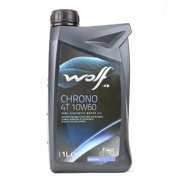 Matijardin - Huile moteur Wolf Chrono 4 Temps pour 2 roues. 10W60. 1 litre